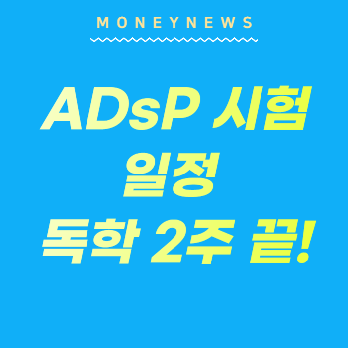 ADsP 시험일정 자격 기출문제 독학 준비에 대한 카드뉴스.